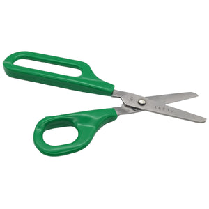 green Easi-Grip Long Loop Self-Opening Scissors