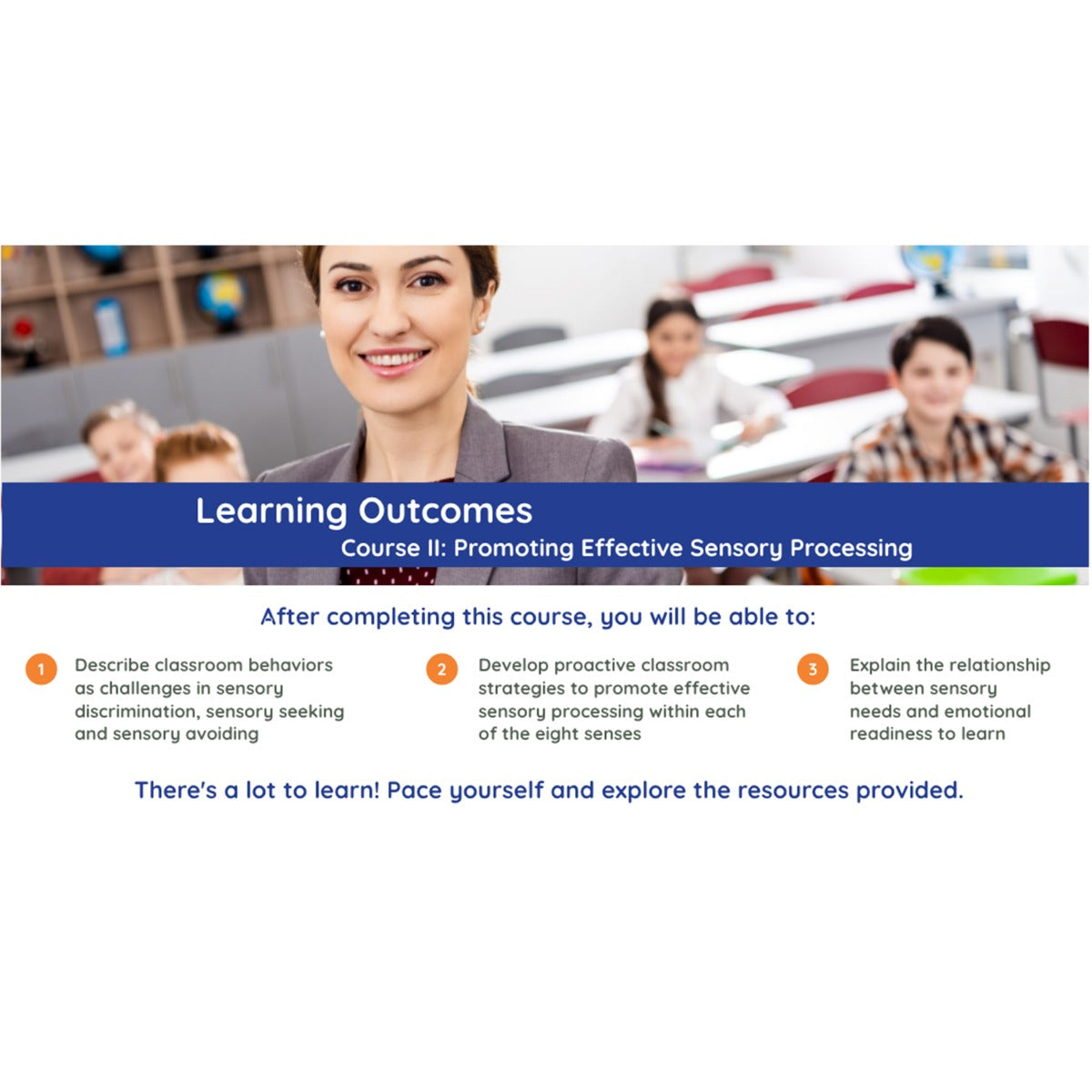 List of course learning outcomes