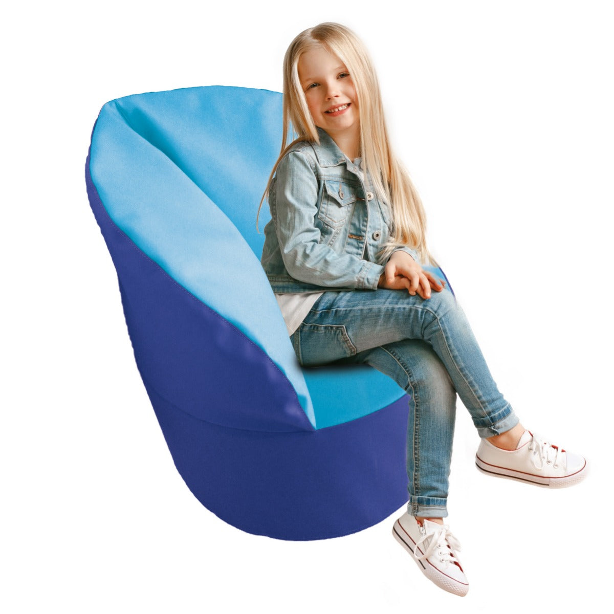 Girl sitting on the SensaSoft™ Cozy Chair