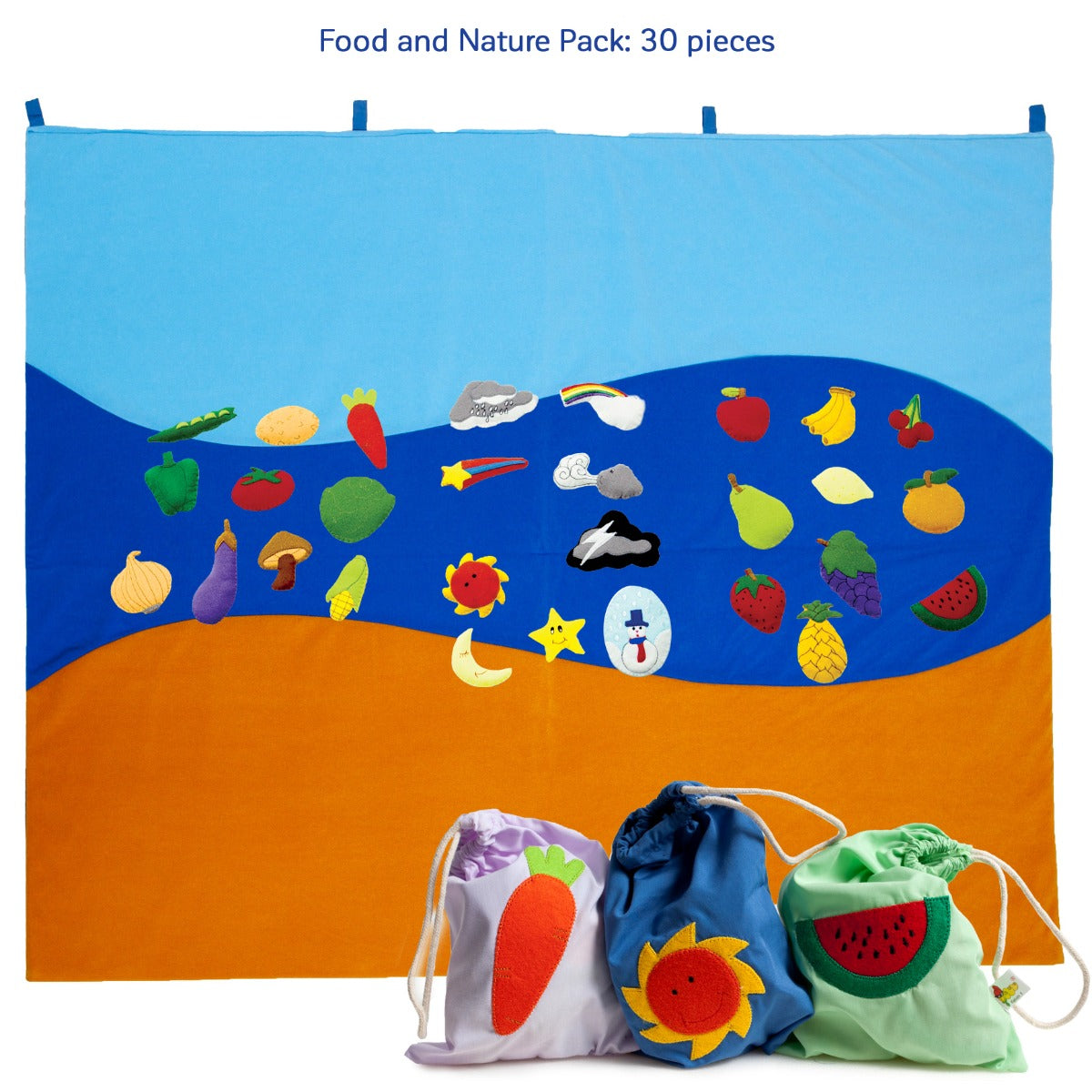 30-piece Food and Nature Felt Pack