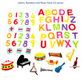 62 pieces Letters, Numbers and Music Felt Pack