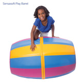 Girl on the sensasoft Play Barrel