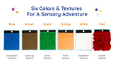 Sensory Mini Mats in different colors and textures