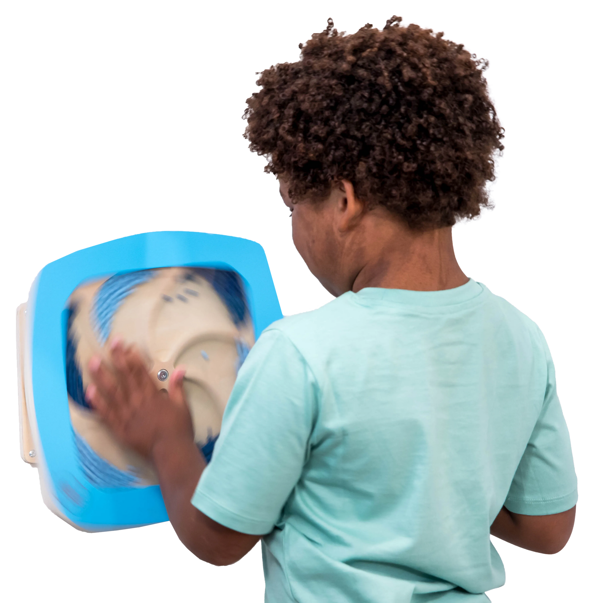 Child using the Swirling Storm Panel