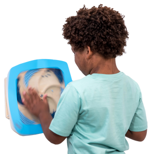 Child using the Swirling Storm Panel