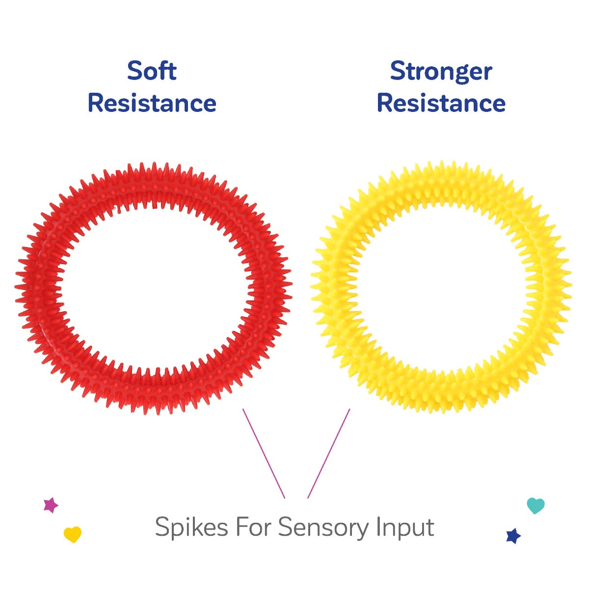 red and yellow Sensory Twists