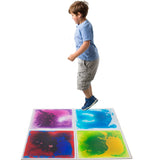 Boy jumping on the Gel Floor Tiles