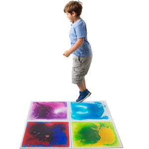 Boy jumping on the Gel Floor Tiles