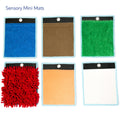 colloection of sensory mini mats in various textures