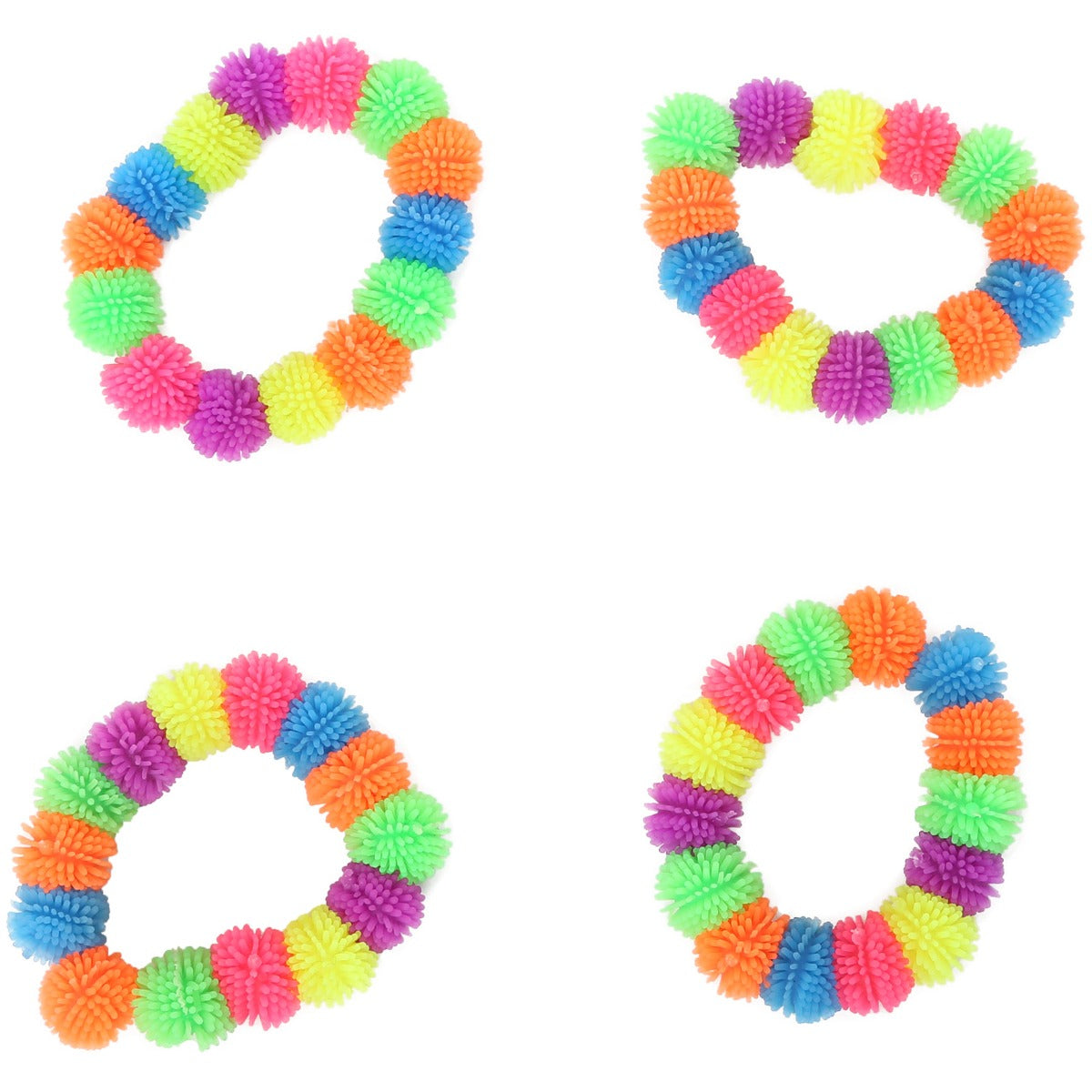 Squishy Ball Bracelet - Set of 4