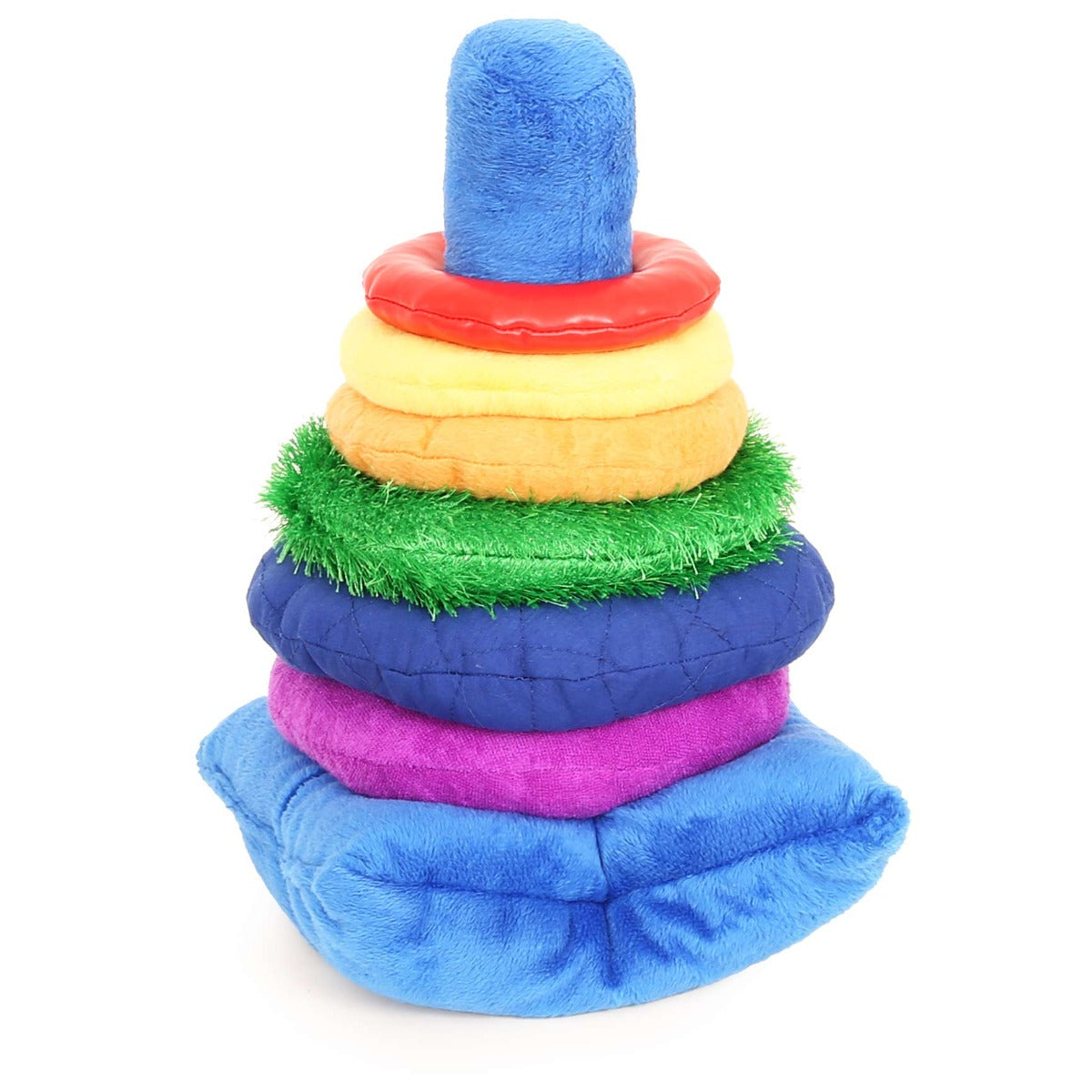 Weighted Sensory Stacking Toy in Colors: Blue, purple, green, orange, yellow and red