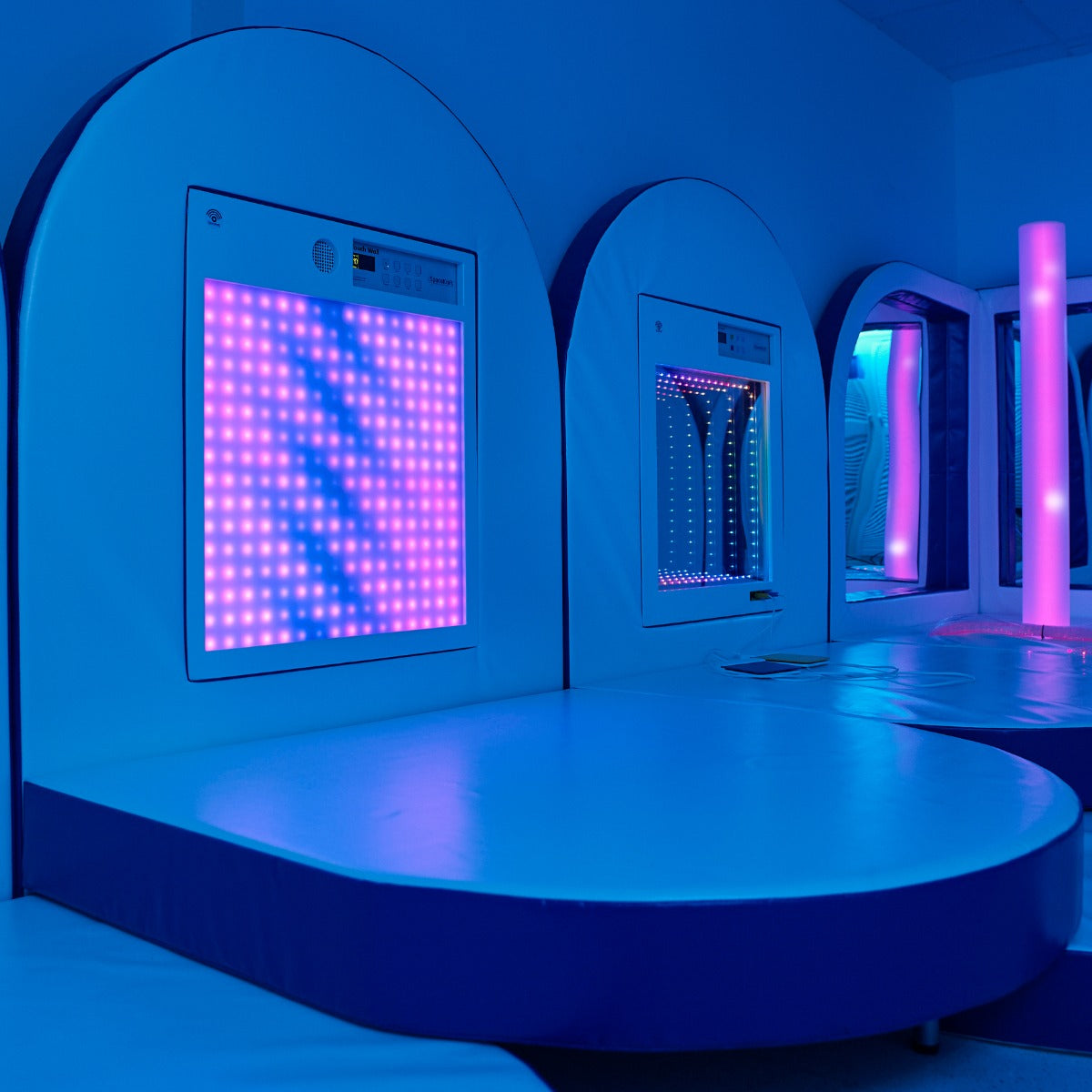 SensaSoft™ Calming Music Touch Wall with multi-colored LED lights