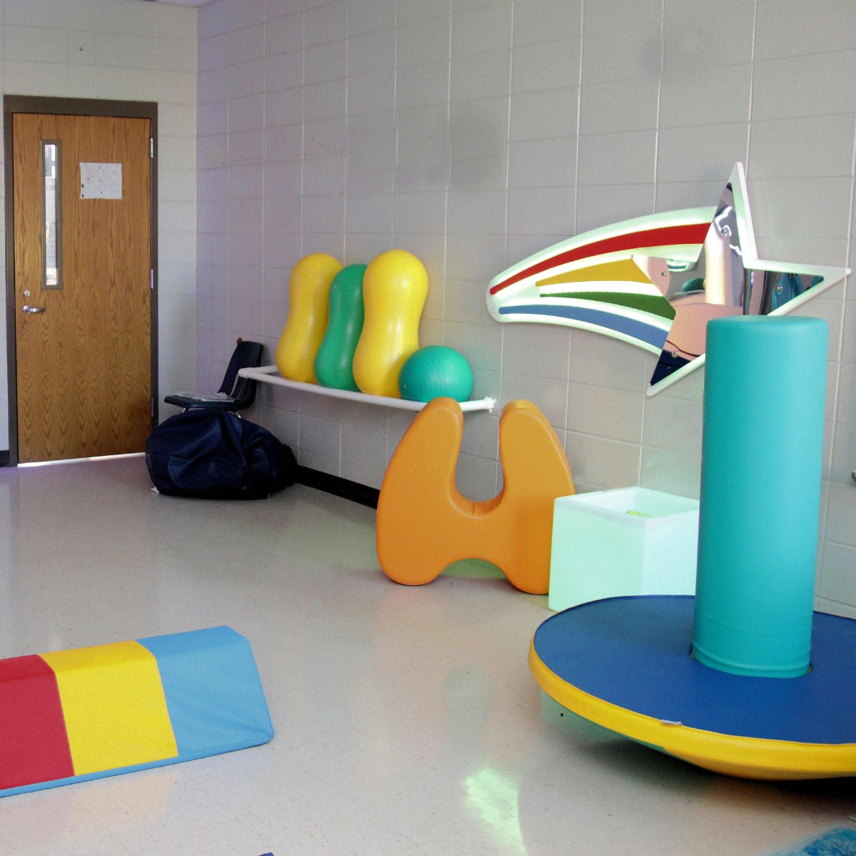 Interactive Light Up Star Panel hanging on a wall