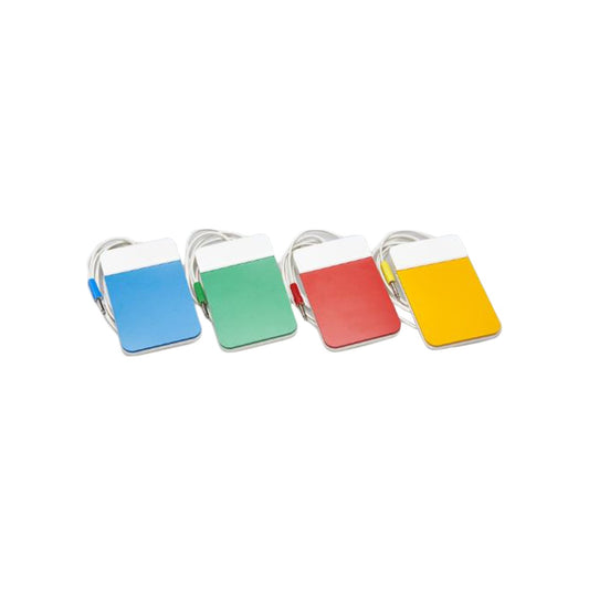 Switches For Sensory Effects (Set of 4) in Colors: Red, yellow, green and blue with white accents