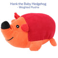 Orange hedgehog weighted stuffed animal