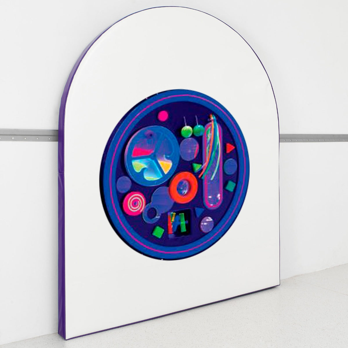 Round UV Musical Tactile Wall Panel with SensaSoft™ Panel and Platform