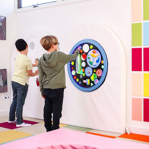 Round UV Musical Tactile Wall Panel with SensaSoft™ Panel and Platform
