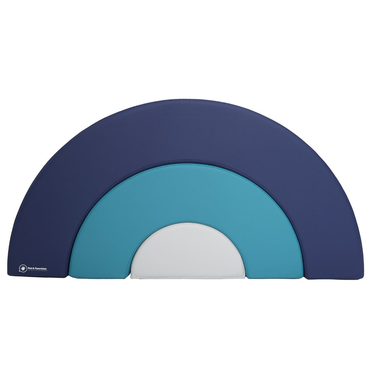 Set of 3 nested rainbows in colors gray, teal and navy