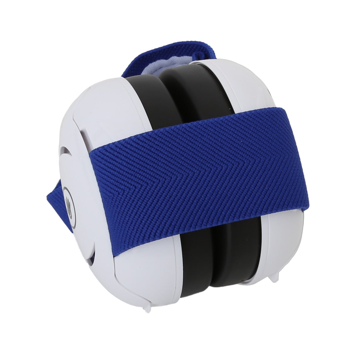 Noise Reduction Baby Headphones. White headphones, navy headband