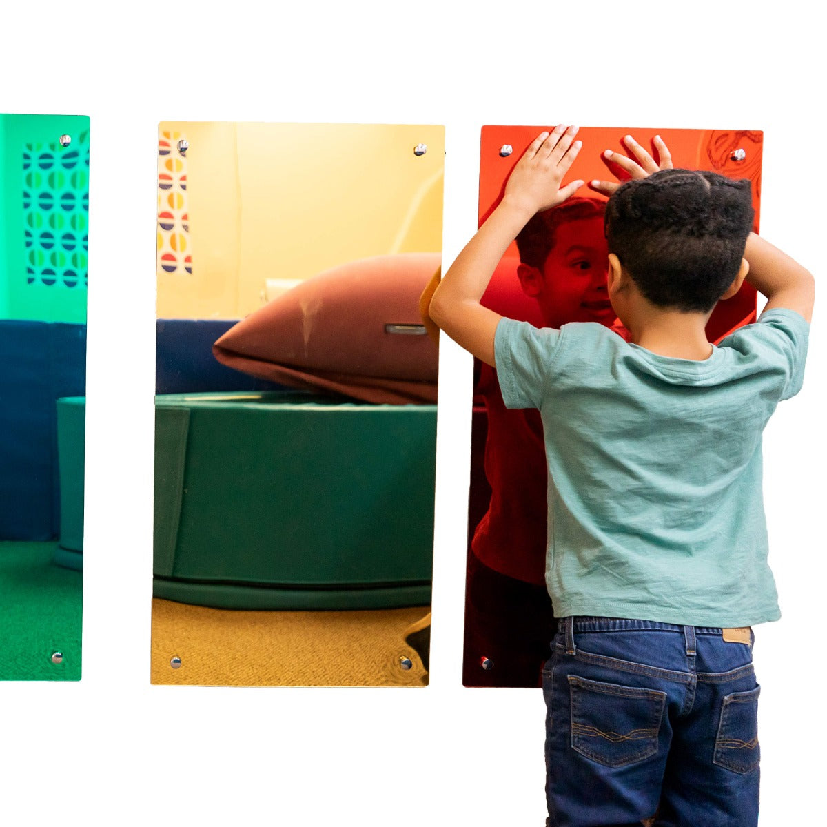 Tinted Rainbow Mirror- Set of 4