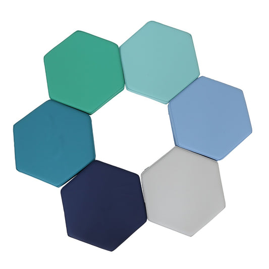Honeycomb Cushions in Colors: Navy, turquoise, green, teal, sky blue, grey and royal blue handles