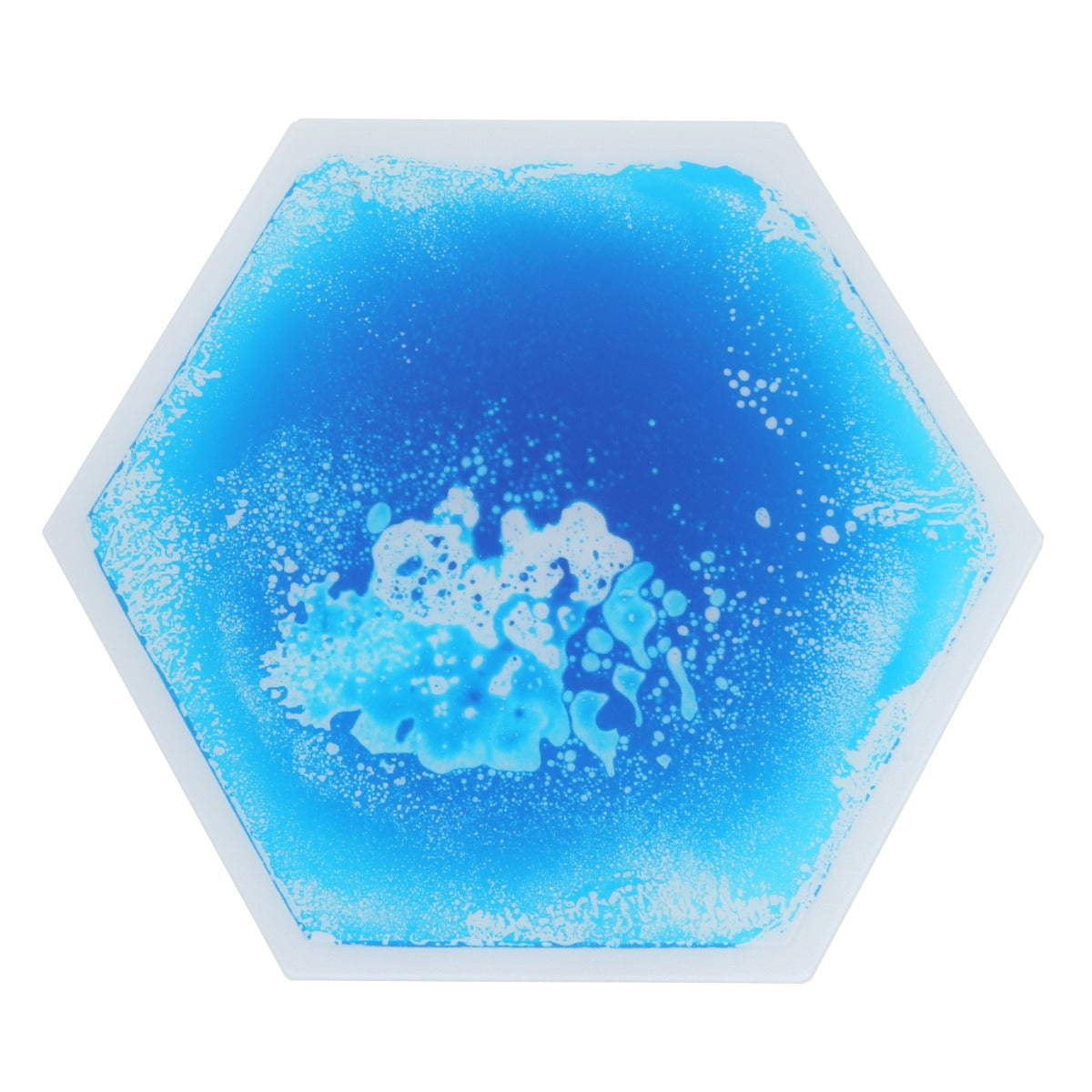 Blue sensory gel tile with a squishy texture to engage kids’ tactile senses
