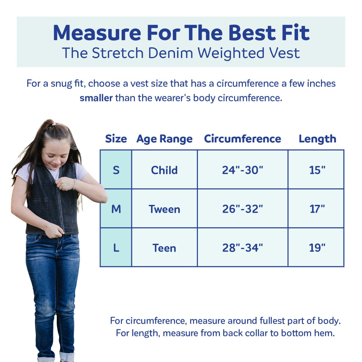 Stretch Denim Weighted Vest