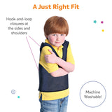 Boy smiling while wearing the Pressure Mesh Vest