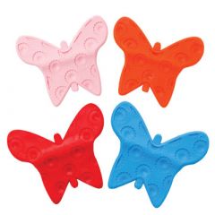 Cool Chews Butterflies in colors pink, orange, red and blue