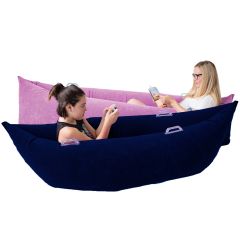 2 Cozy Canoes in colors dark blue and pink