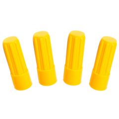 4 yellow Pencil Extension Toppers 