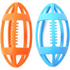 Baby with the Orange and Blue Grip It Football Chewy & Fidget (set of 2)