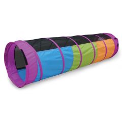 Peek-a-Boo I See You 6FT Tunnel with Colors: pink, blue, green, orange, black