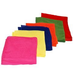 Hand Eye Coordination Scarves Set in Colors: Yellow, orange, red, pink, blue and green