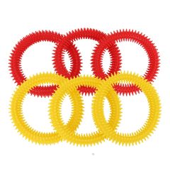 Yellow and red Sensory Twists - Set of 6