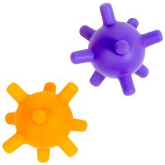 Grab It Fidget Balls - Set of 2, purple and yellow