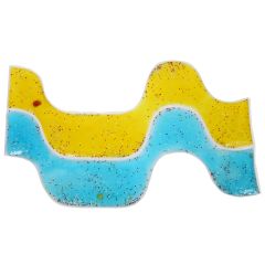 Yellow and Blue Gel Wave Pad