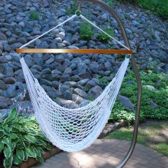 Cotton Rope Hammock Swing Chair With Spreader Bar