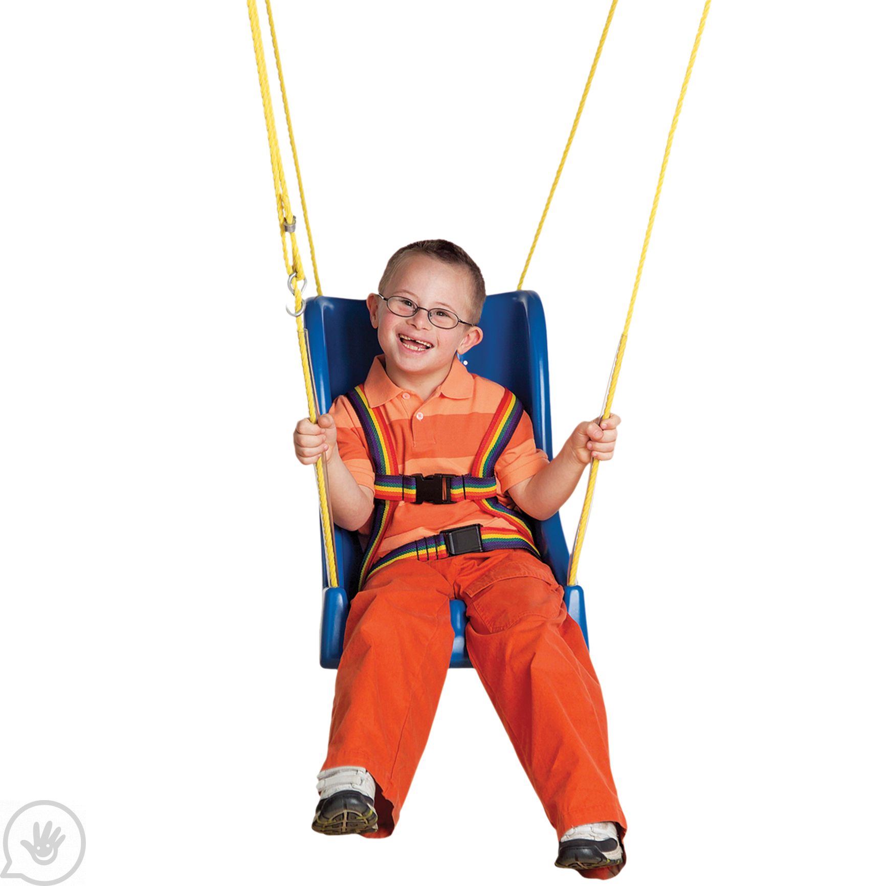 Plastic Swing Seat with Rope Children Outdoor Play 