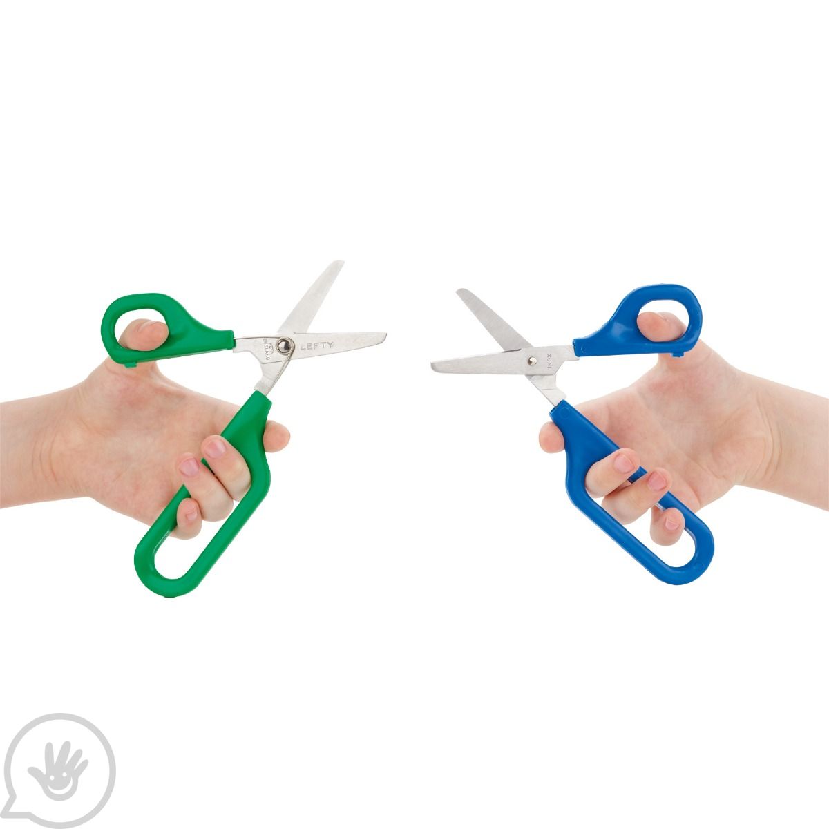 Neikafan 3 Pcs Loop Scissors for Kids Easy Grip Scissors Self