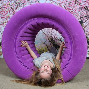 Fun and Function's Air-Lite Barrel Roll Purple Inflatable Lightweight & Durable 