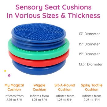 The Sensory University Disc-O-Sit Inflatable Cushion Blue 