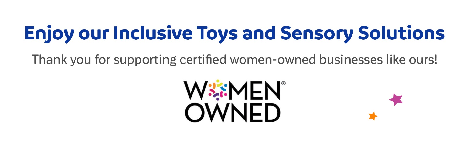 Thank you for supporting certified women-owned businesses like ours!